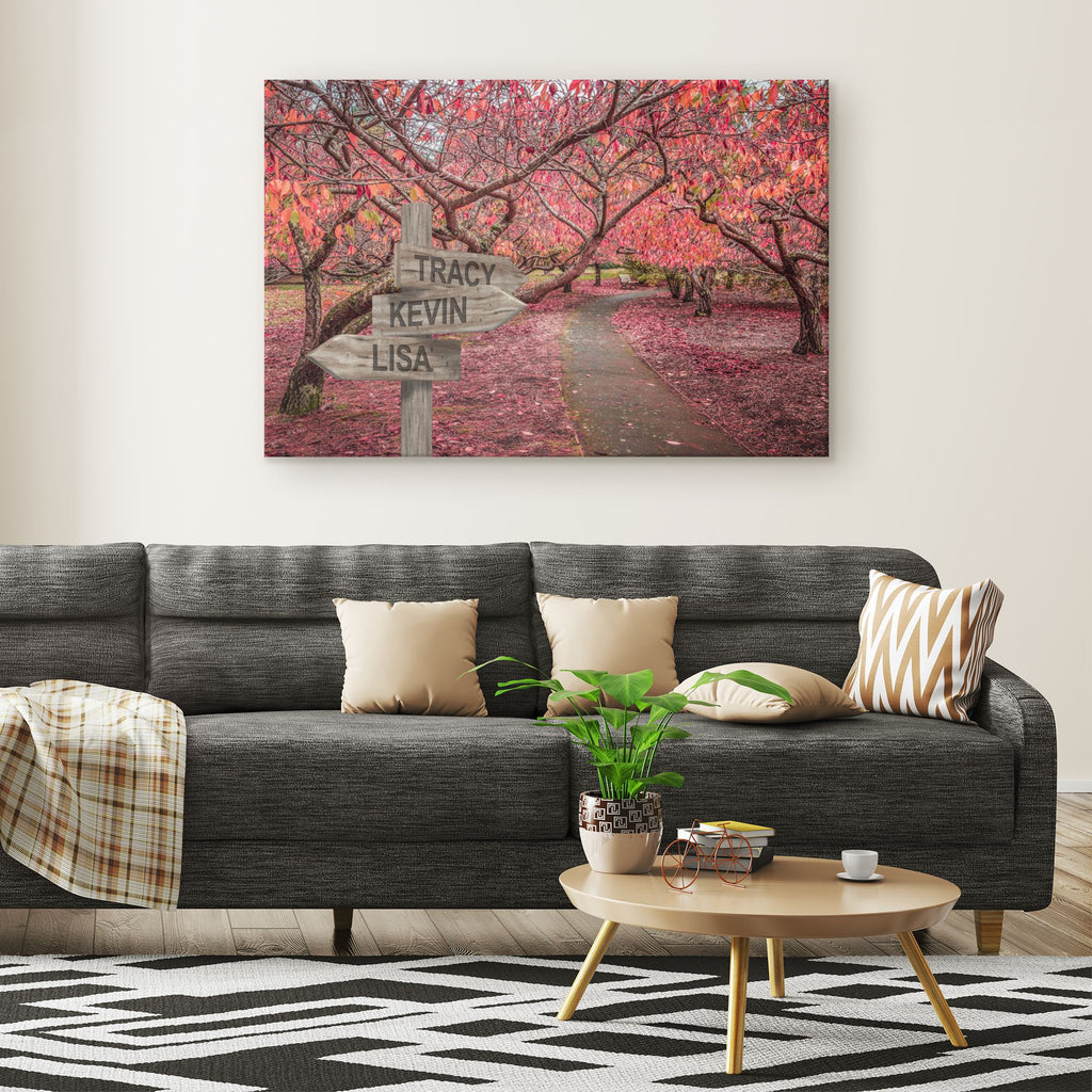 Customized Cherry Trees Canvas Canvas Wall Art 3 teelaunch 