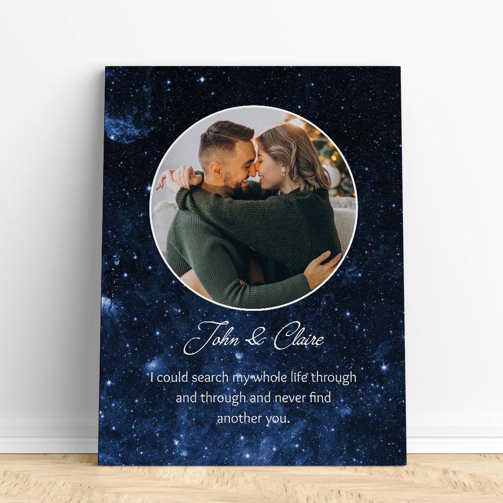 Customized Romantic Canvas - Never find another you Canvas Wall Art 2 teelaunch 
