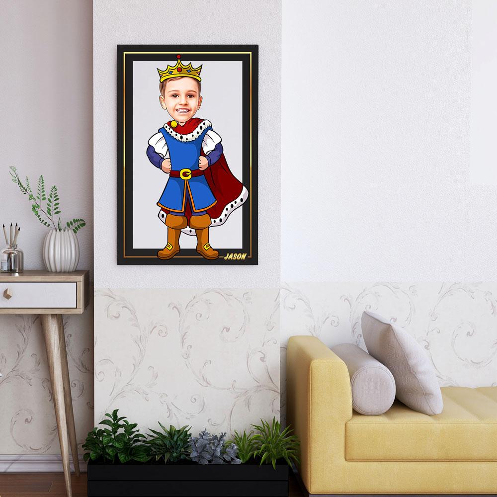 Personalized Cartoon Little Prince Wooden Wall Art Custom Fairy 
