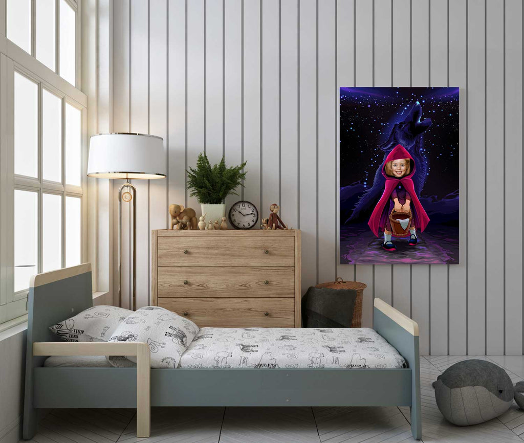 Personalized Little Red Riding Hood Canvas Canvas Wall Art 2 teelaunch 