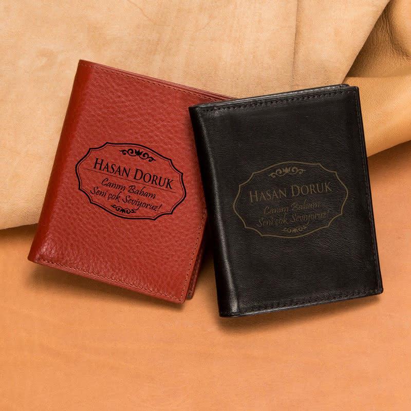 Personalized Men's Cards Leather Wallet Custom Fairy 