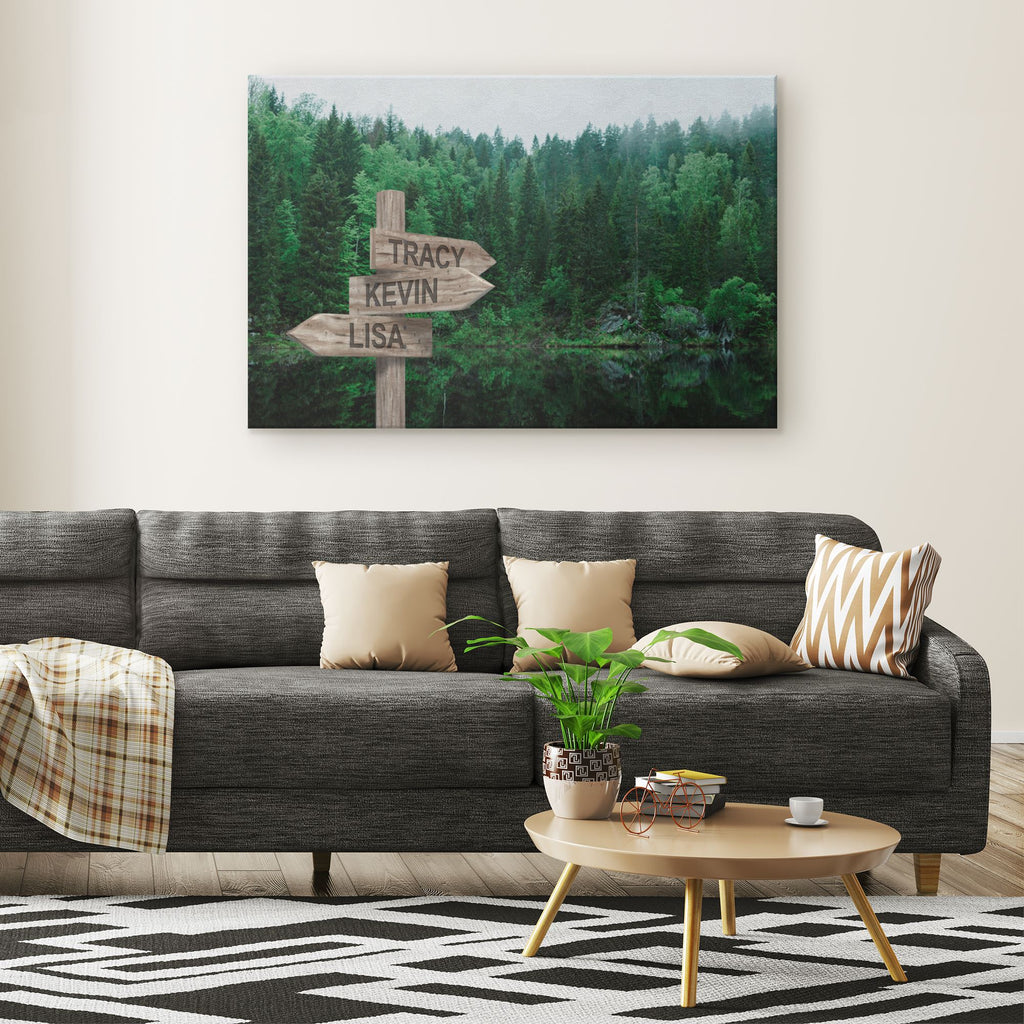 Customized Green Forest Canvas Canvas Wall Art 3 teelaunch 