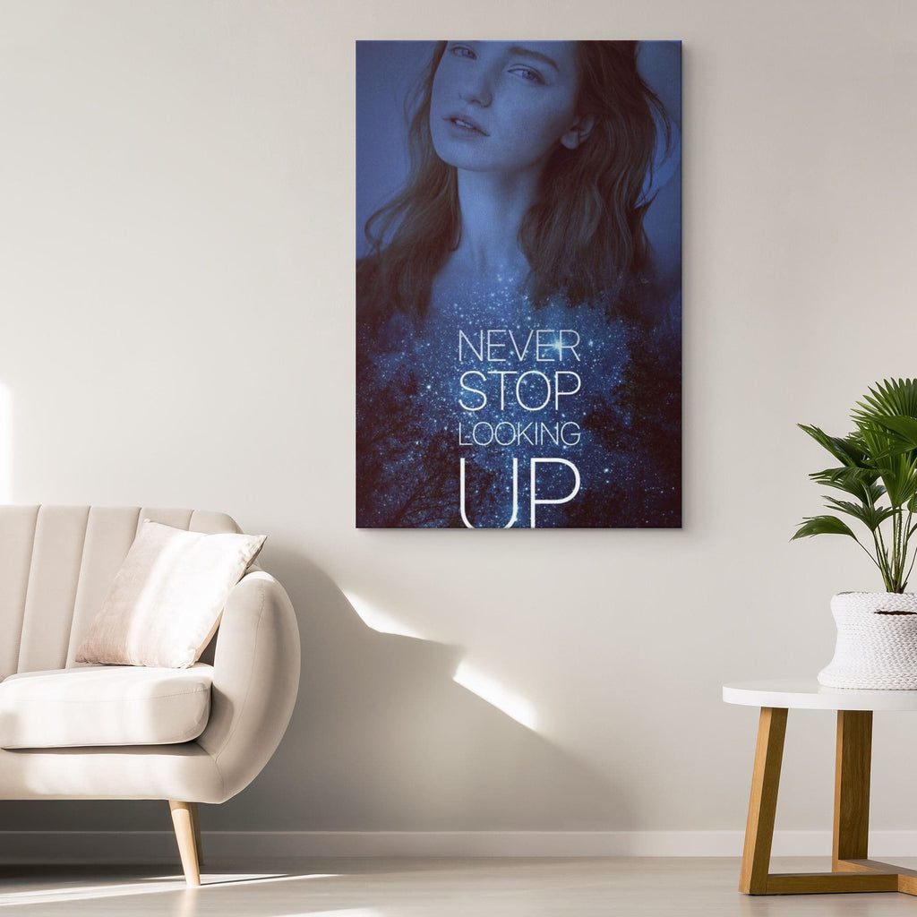 Customized Never Stop Looking Up Canvas Canvas Wall Art 2 teelaunch 
