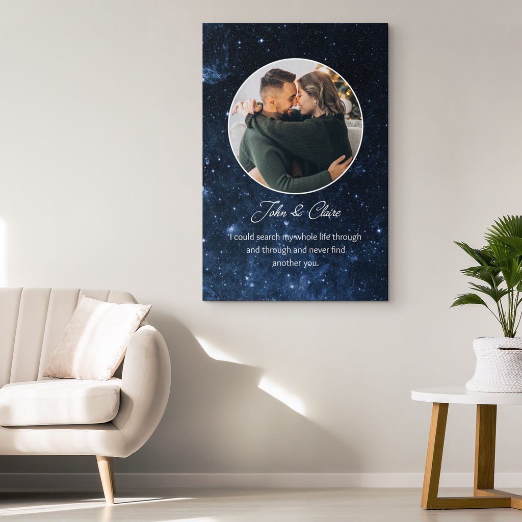 Customized Romantic Canvas - Never find another you Canvas Wall Art 2 teelaunch 