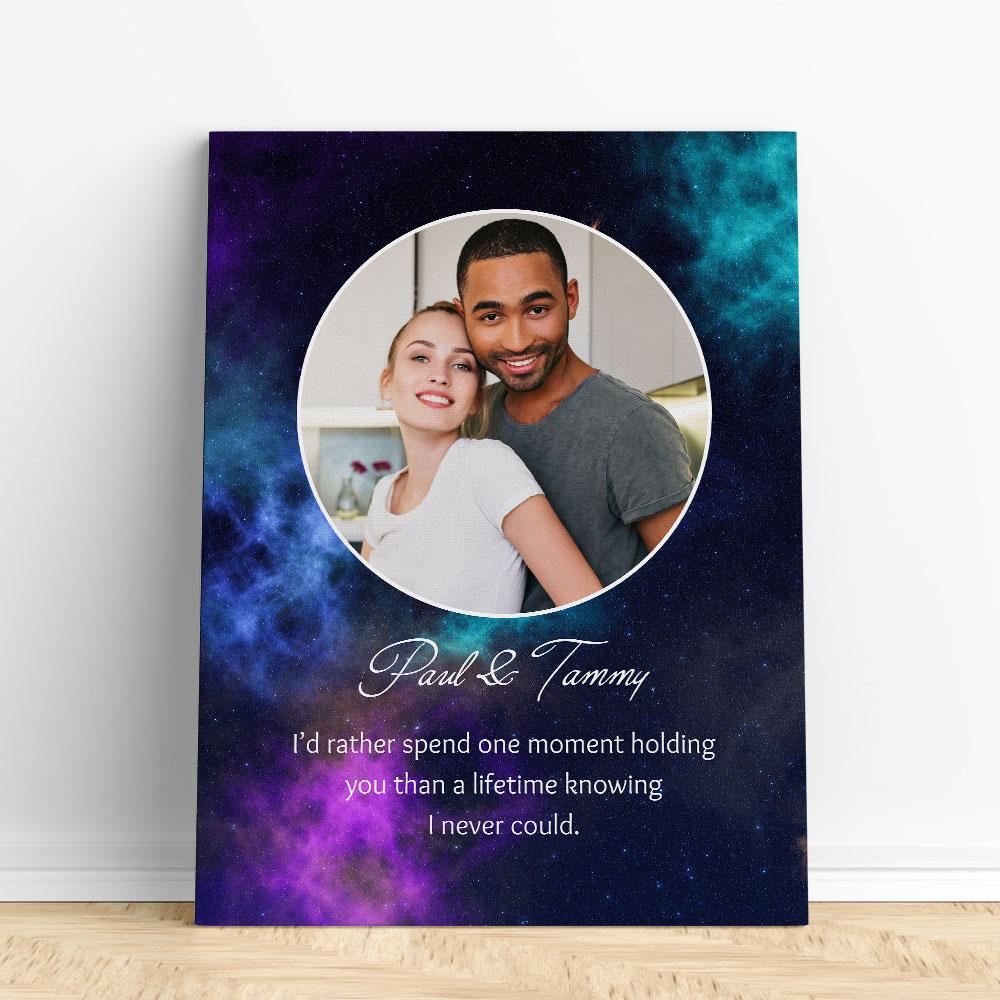 Customized Romantic Canvas - Spend one moment Canvas Wall Art 2 teelaunch 