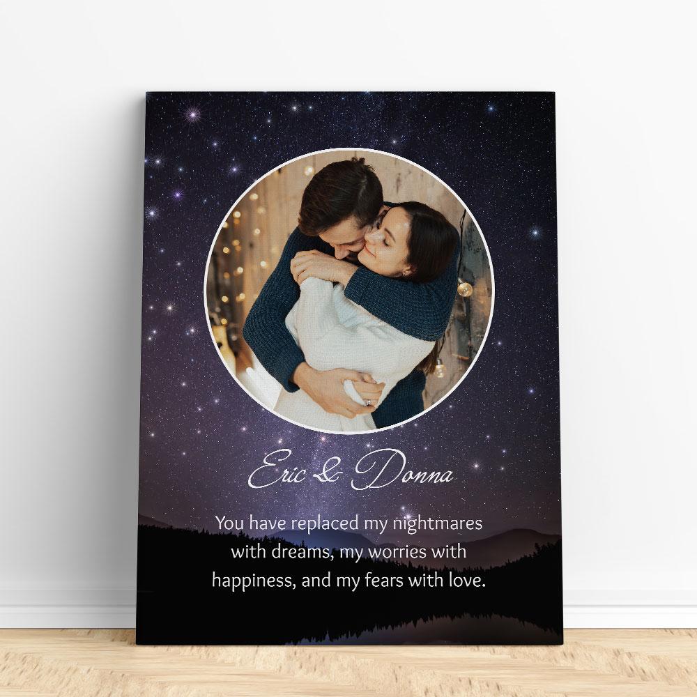 Customized Romantic Canvas - You have replaced Canvas Wall Art 2 teelaunch 