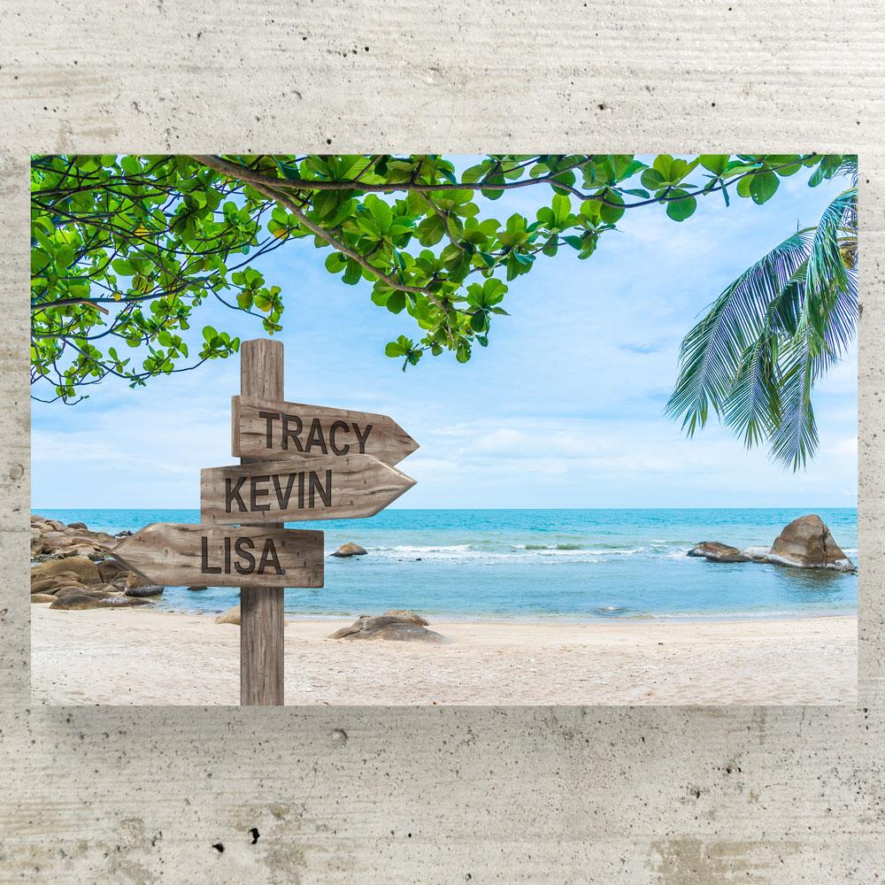 Customized Tropical Beach Canvas Canvas Wall Art 3 teelaunch 