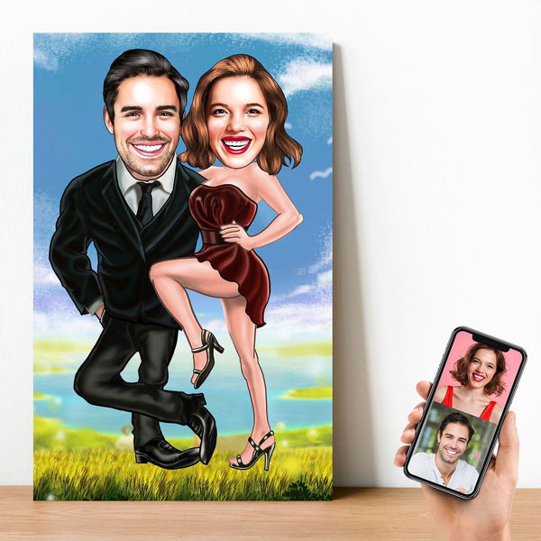 Cherished Moments: Personalized Caricature Gifts for Couples