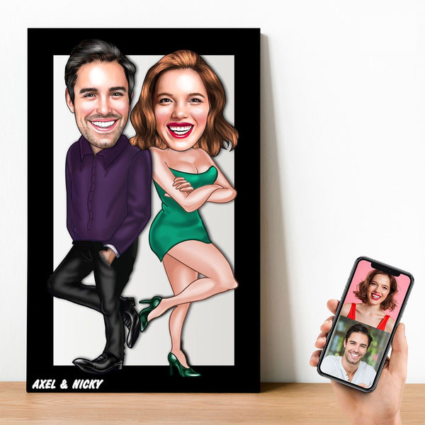 🎨 Order anniversary caricature for best friend | Best gifts from photos  caricature from photo | Caricature24.com