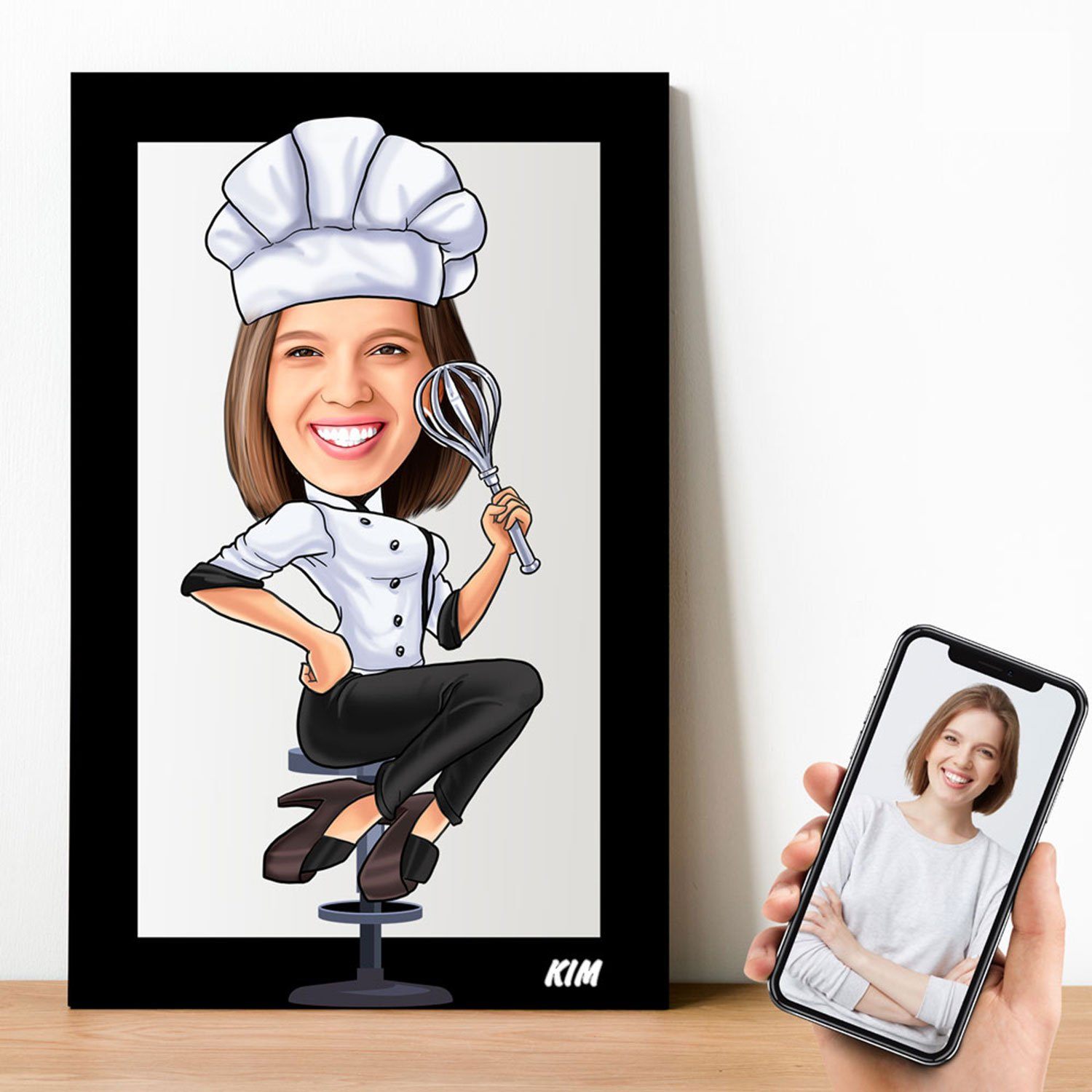 female chef cartoon