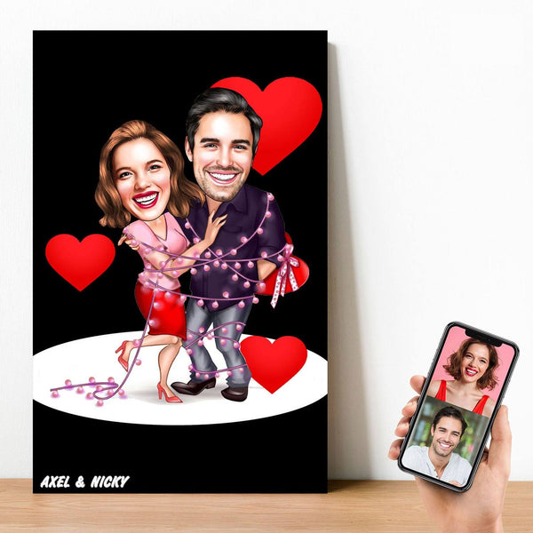 Personalized Couple Poster 're A Team Say Love Couple Gift - Temu