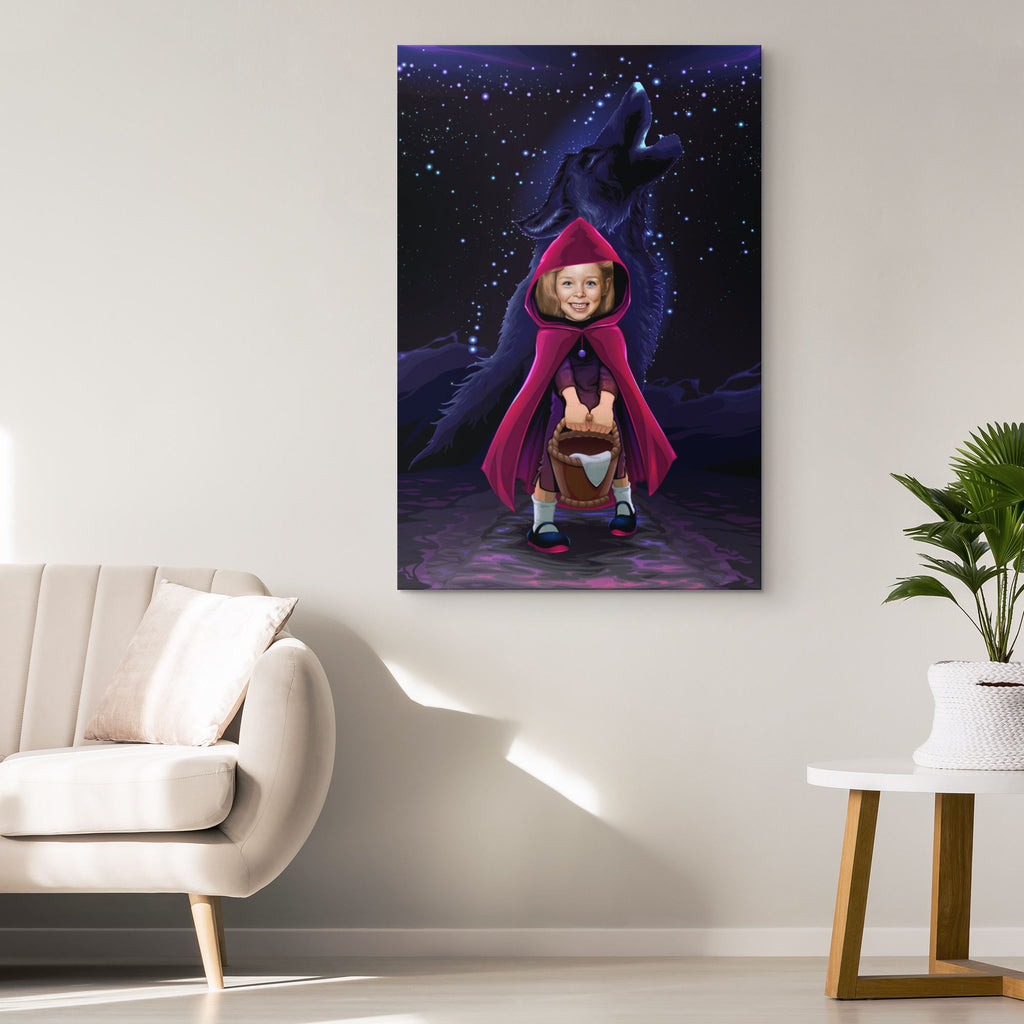 Personalized Little Red Riding Hood Canvas Canvas Wall Art 2 teelaunch 